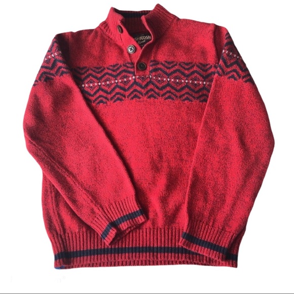 🛍OshKosh B’gosh Boy’s Sweater - Sz 10 - Picture 1 of 6